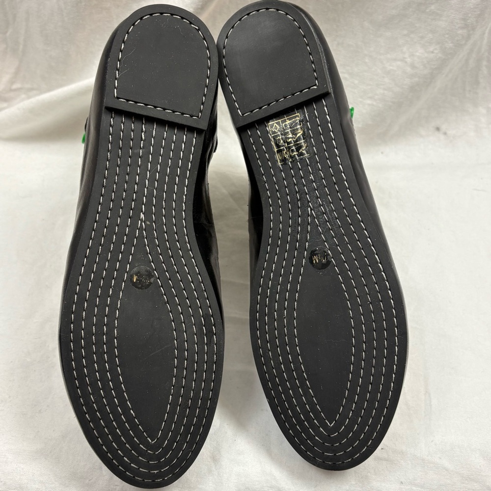 TORY BURCH 'LOGO TOGGLE ANKLE" BOOTIE BLACK/REVA LEOPARD 7.5 - Picture 7 of 9